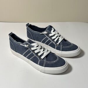 Jellypop Denim Blue Sneakers with White Details